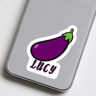 Lucy Aufkleber Aubergine Laptop Image