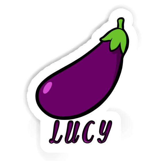 Lucy Sticker Aubergine Laptop Image