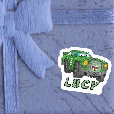 Autocollant Voiture de course Lucy Notebook Image