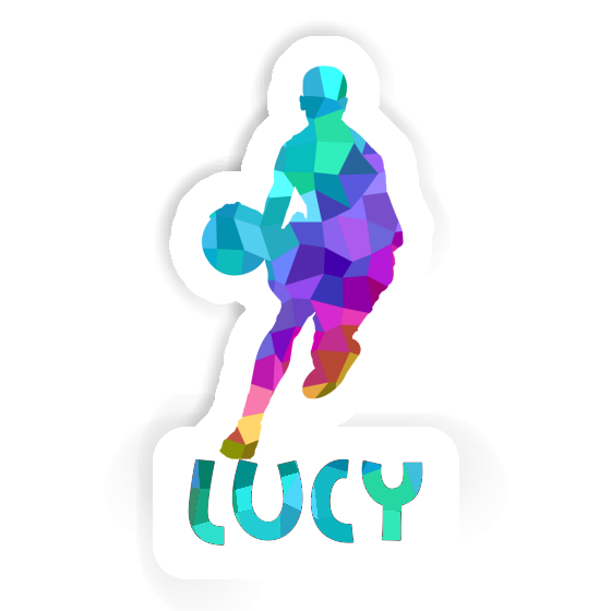 Lucy Sticker Basketball Player Notebook Image