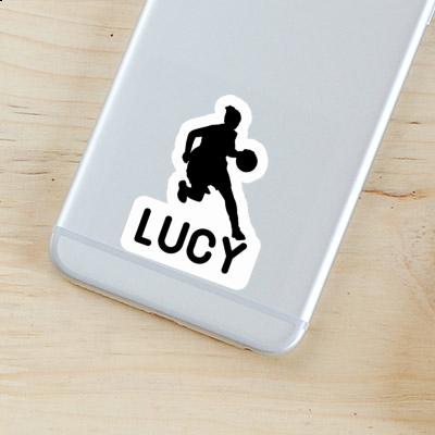 Lucy Sticker Basketball Player Notebook Image