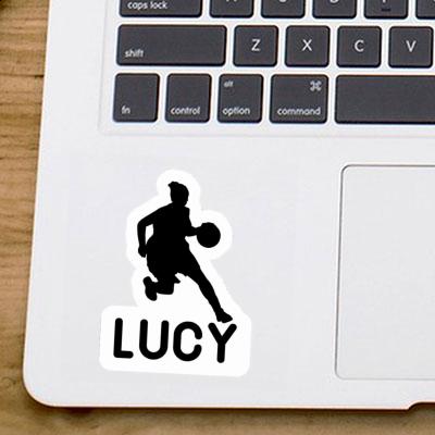 Lucy Aufkleber Basketballspielerin Laptop Image