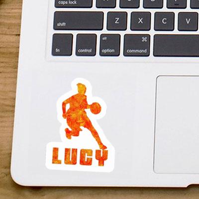 Joueuse de basket-ball Autocollant Lucy Notebook Image