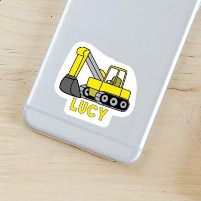 Lucy Sticker Excavator Image