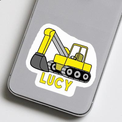 Lucy Sticker Excavator Laptop Image