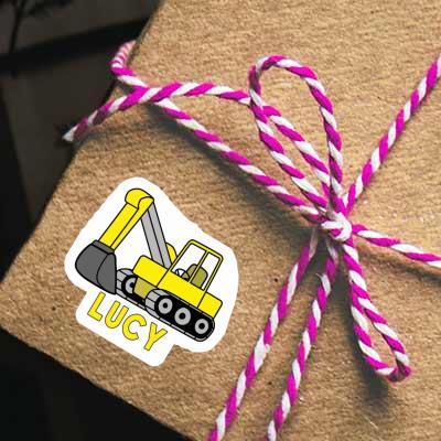 Lucy Sticker Excavator Notebook Image