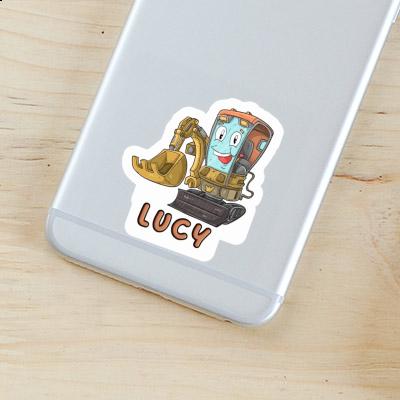 Sticker Lucy Excavator Laptop Image