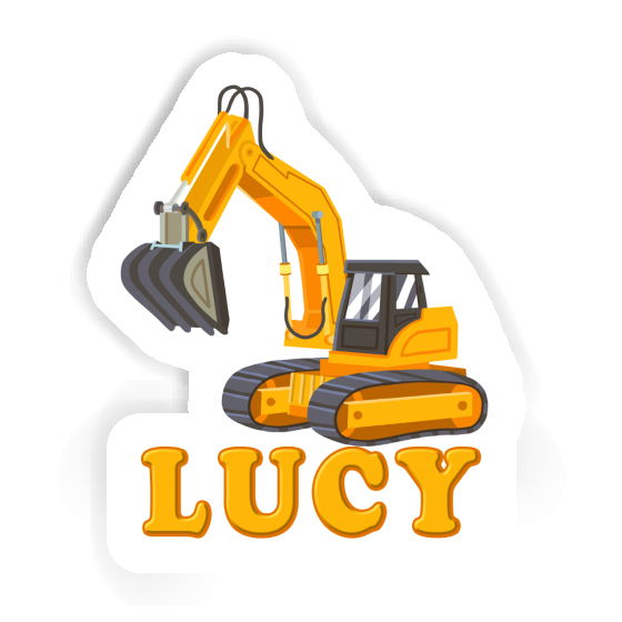 Sticker Excavator Lucy Laptop Image