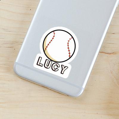 Baseball Autocollant Lucy Notebook Image