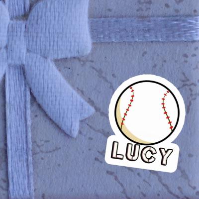 Baseball Autocollant Lucy Image