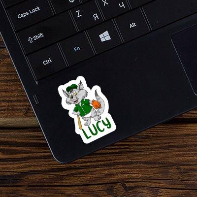 Sticker Baseball Cat Lucy Notebook Image