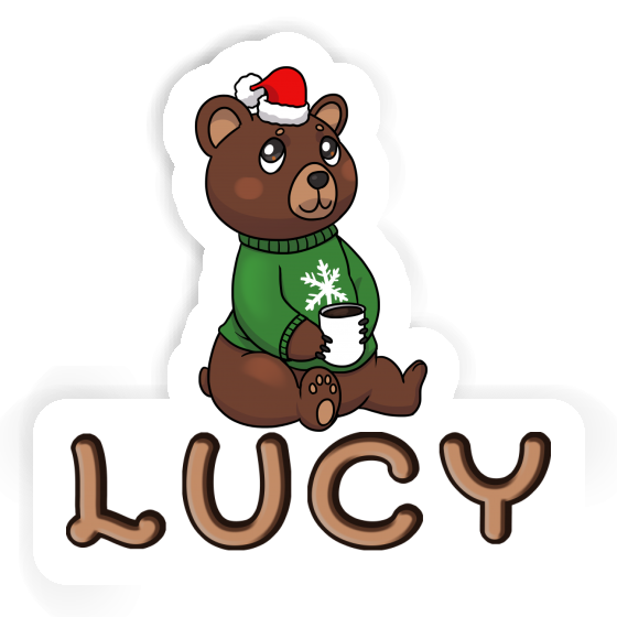 Lucy Sticker Weihnachtsbär Notebook Image