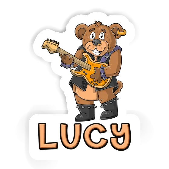 Guitarist Sticker Lucy Laptop Image