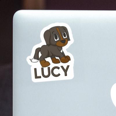 Lucy Sticker Bernese Mountain Dog Laptop Image