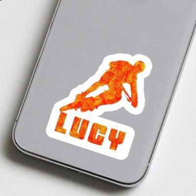 Biker Sticker Lucy Laptop Image