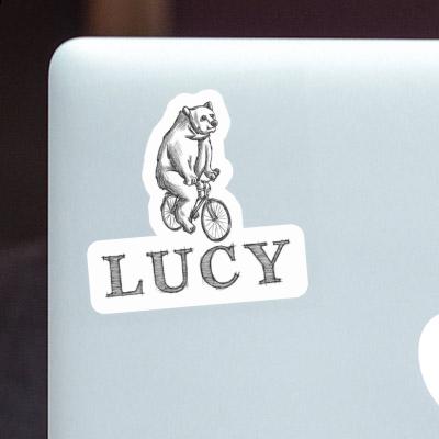 Lucy Autocollant Cycliste Laptop Image