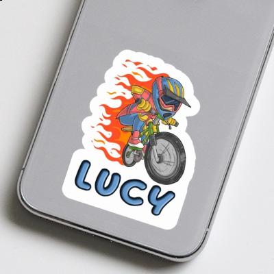 Freeride Biker Sticker Lucy Laptop Image