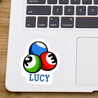 Lucy Sticker Billiard Ball Notebook Image