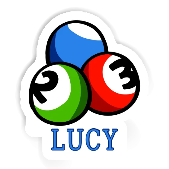 Lucy Sticker Billiard Ball Image