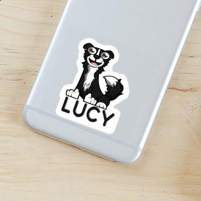 Sticker Lucy Border Collie Laptop Image