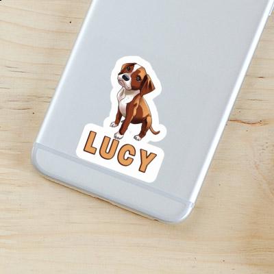 Lucy Sticker Boxer Dog Gift package Image