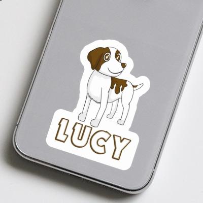 Lucy Sticker Brittany Dog Laptop Image