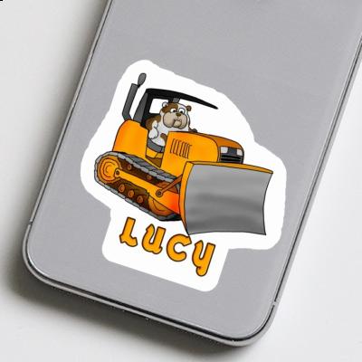 Autocollant Lucy Bulldozer Laptop Image