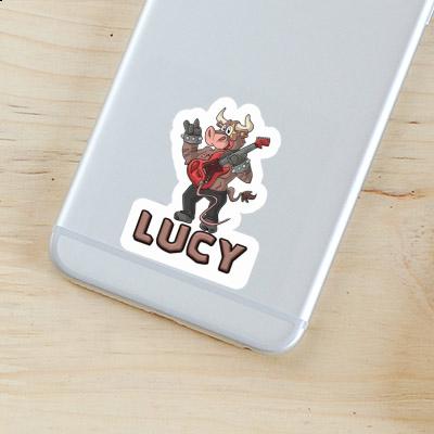 Sticker Gitarrist Lucy Notebook Image