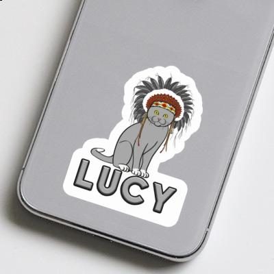 American Indian Sticker Lucy Notebook Image