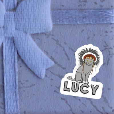 Autocollant Lucy Chat Notebook Image