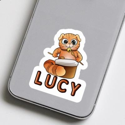 Sticker Drummer Cat Lucy Gift package Image