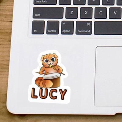 Sticker Lucy Trommler-Katze Image