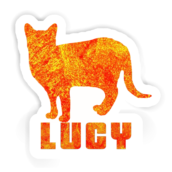 Lucy Sticker Cat Notebook Image