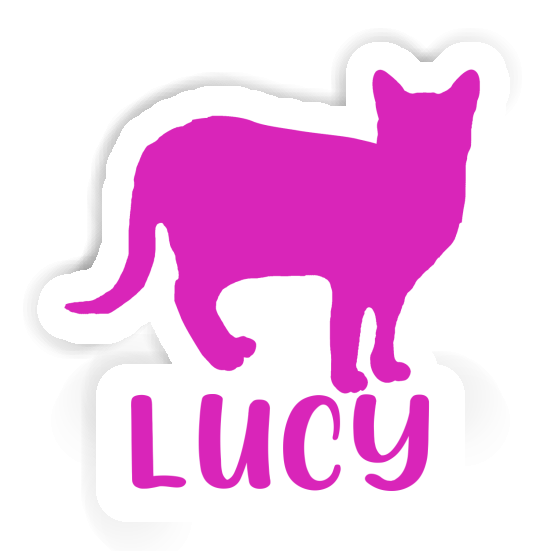 Aufkleber Katze Lucy Notebook Image