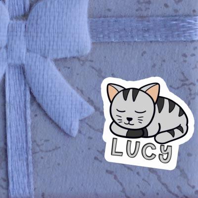 Cat Sticker Lucy Laptop Image