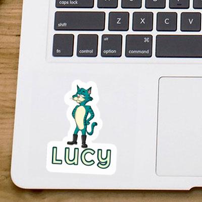 Sticker Lucy Standing Cat Gift package Image