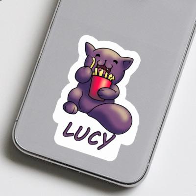 Lucy Sticker French Fry Cat Gift package Image