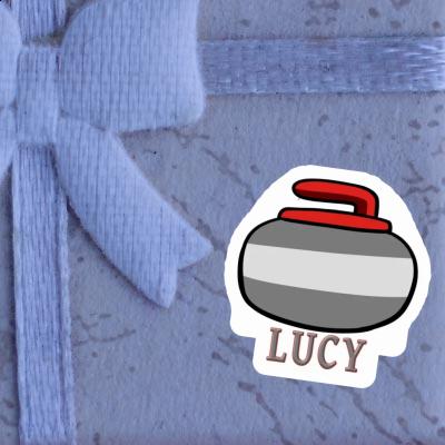 Lucy Autocollant Pierre de curling Laptop Image