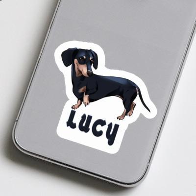 Lucy Sticker Dachshund Laptop Image