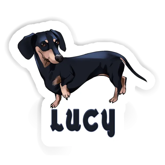 Lucy Sticker Dachshund Notebook Image