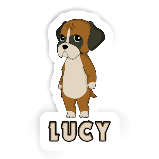 Sticker German Boxer Lucy Gift package Image