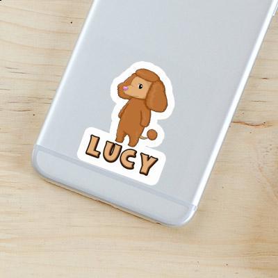 Lucy Sticker Poodle Laptop Image