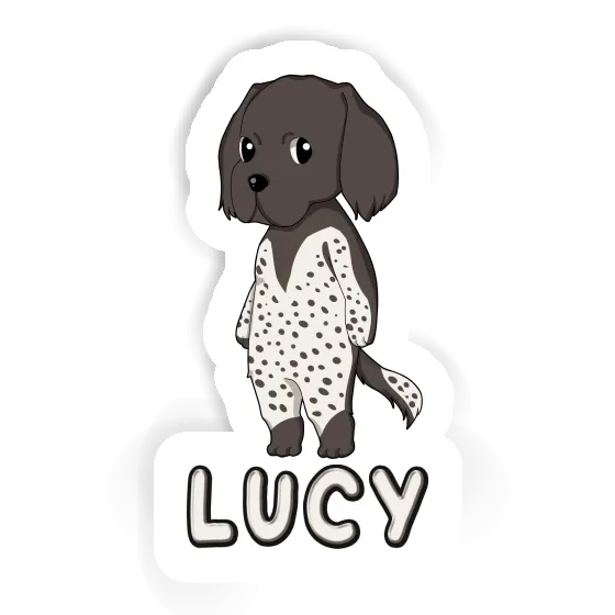 Lucy Sticker Small Munsterlander Laptop Image