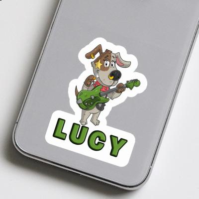 Sticker Guitarist Lucy Laptop Image