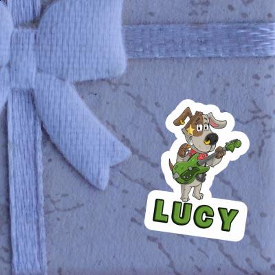 Sticker Guitarist Lucy Notebook Image