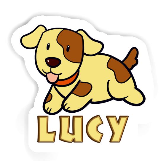 Aufkleber Lucy Hund Gift package Image