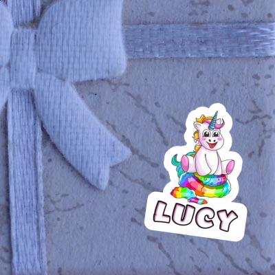 Bébé licorne Autocollant Lucy Laptop Image