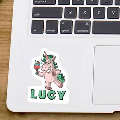 Party Unicorn Sticker Lucy Notebook Image