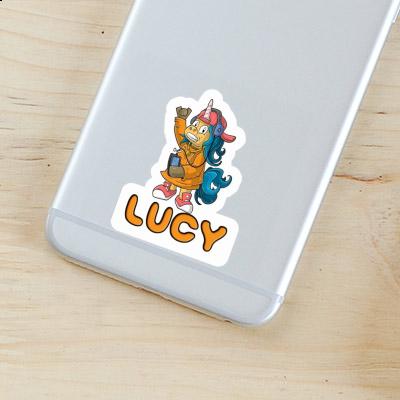 Hip-Hop Unicorn Sticker Lucy Image