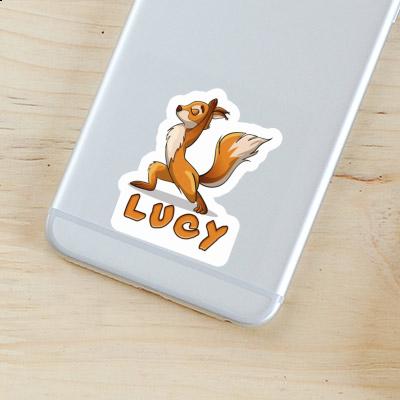 Sticker Yoga Squirrel Lucy Image